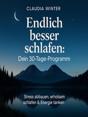 cover image of Endlich besser schlafen